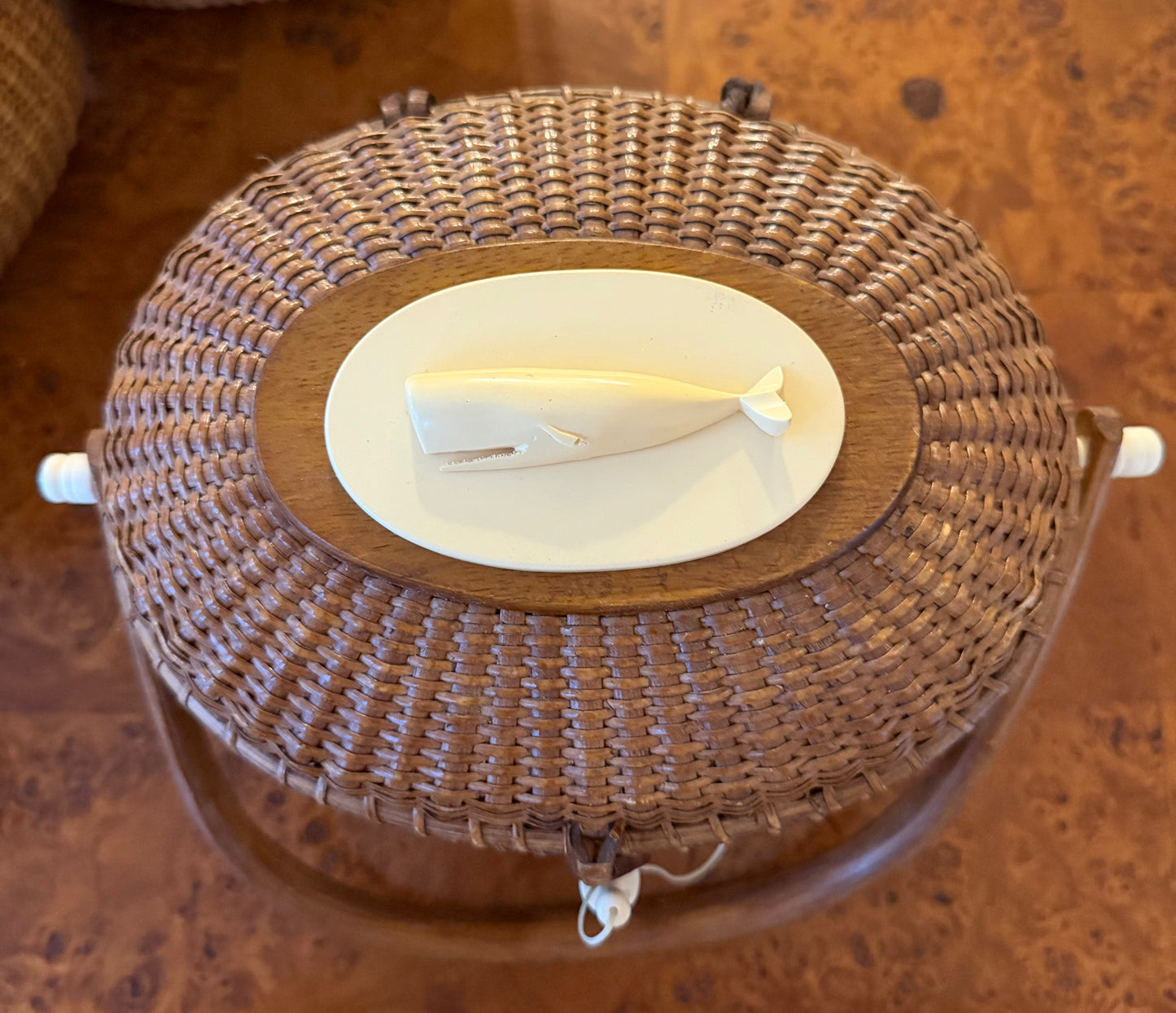 Large Nantucket Basket, Signed by Farnum